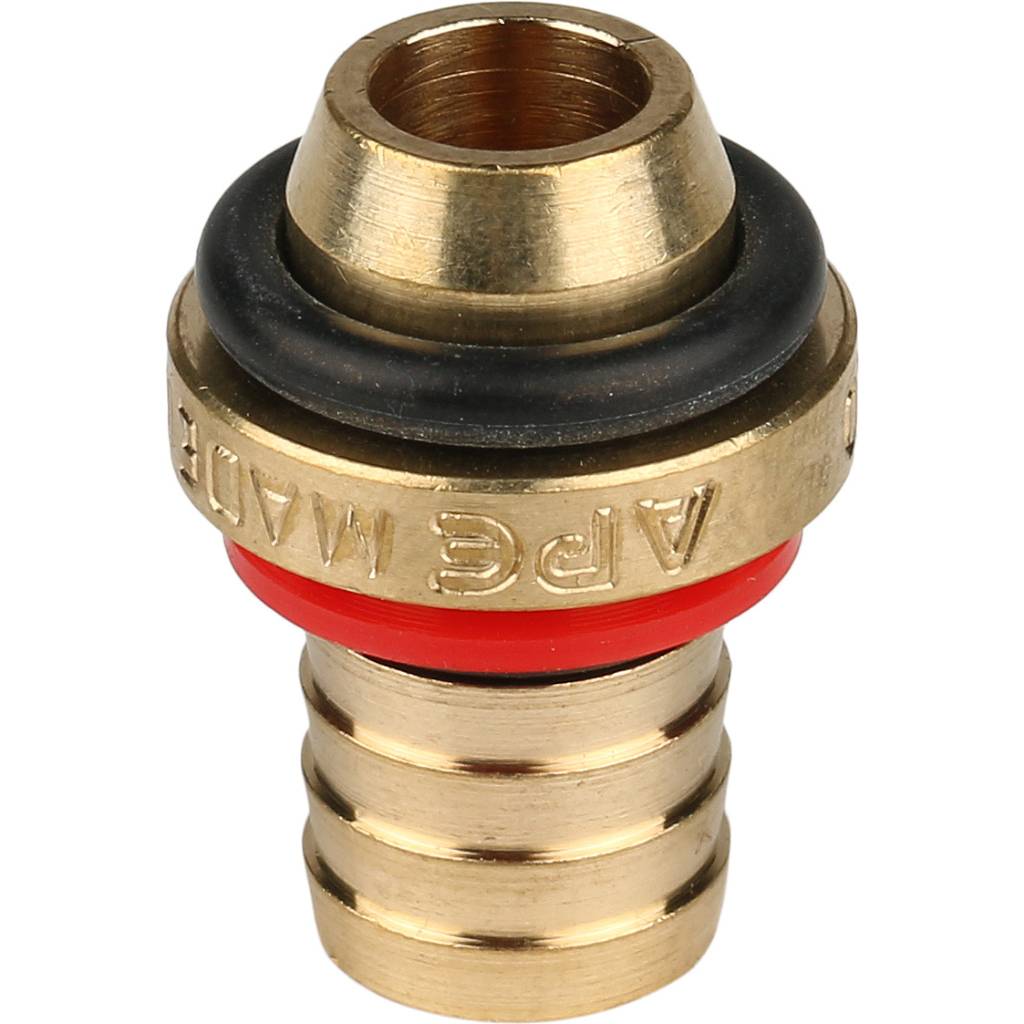 Угольник STOUT настенный с креплением 1/2 х16 для металлопластиковых труб винтовой, SFS-0008-001216