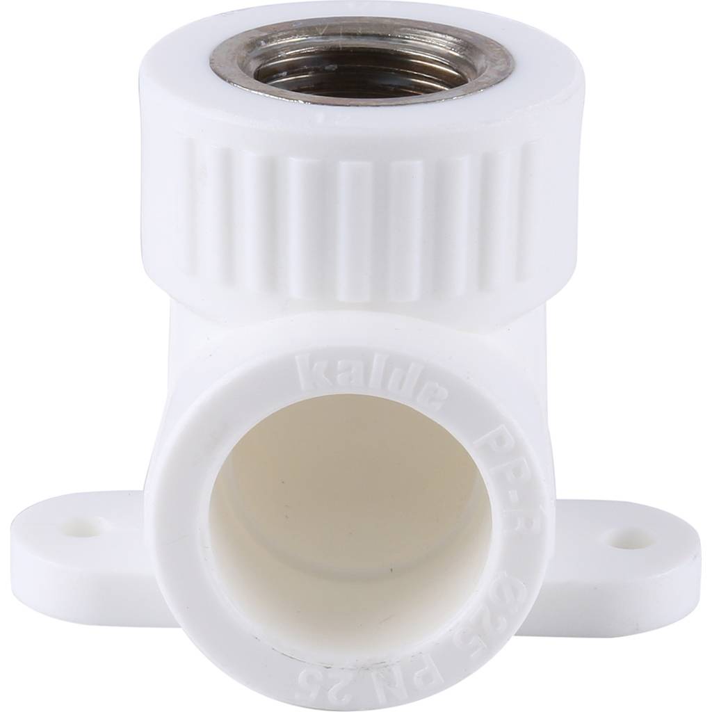 Угольник Kalde с креплением для полипропиленовых труб (внутр. Резьба, 25х1/2 ), 3222-bat-250b01