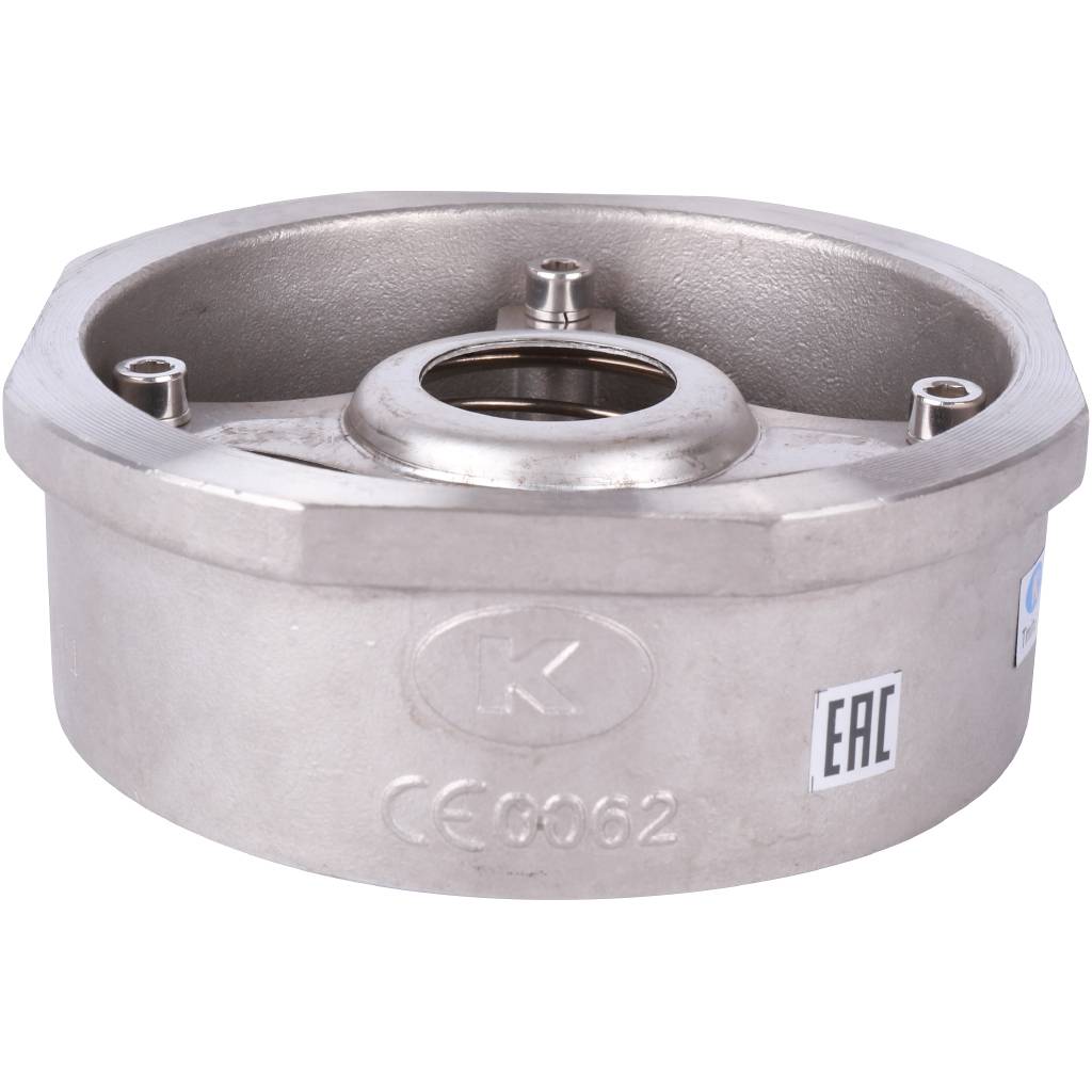 Клапан обратный пружинный ZETKAMA 275I Ду80 Ру40 межфланцевый из нерж. стали, 275I080E51