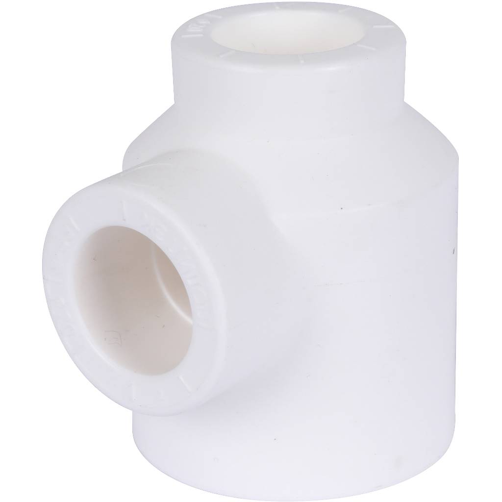 Тройник переходной Политэк 32х20х20 для полипропиленовых труб под сварку (цвет белый), 9300322020