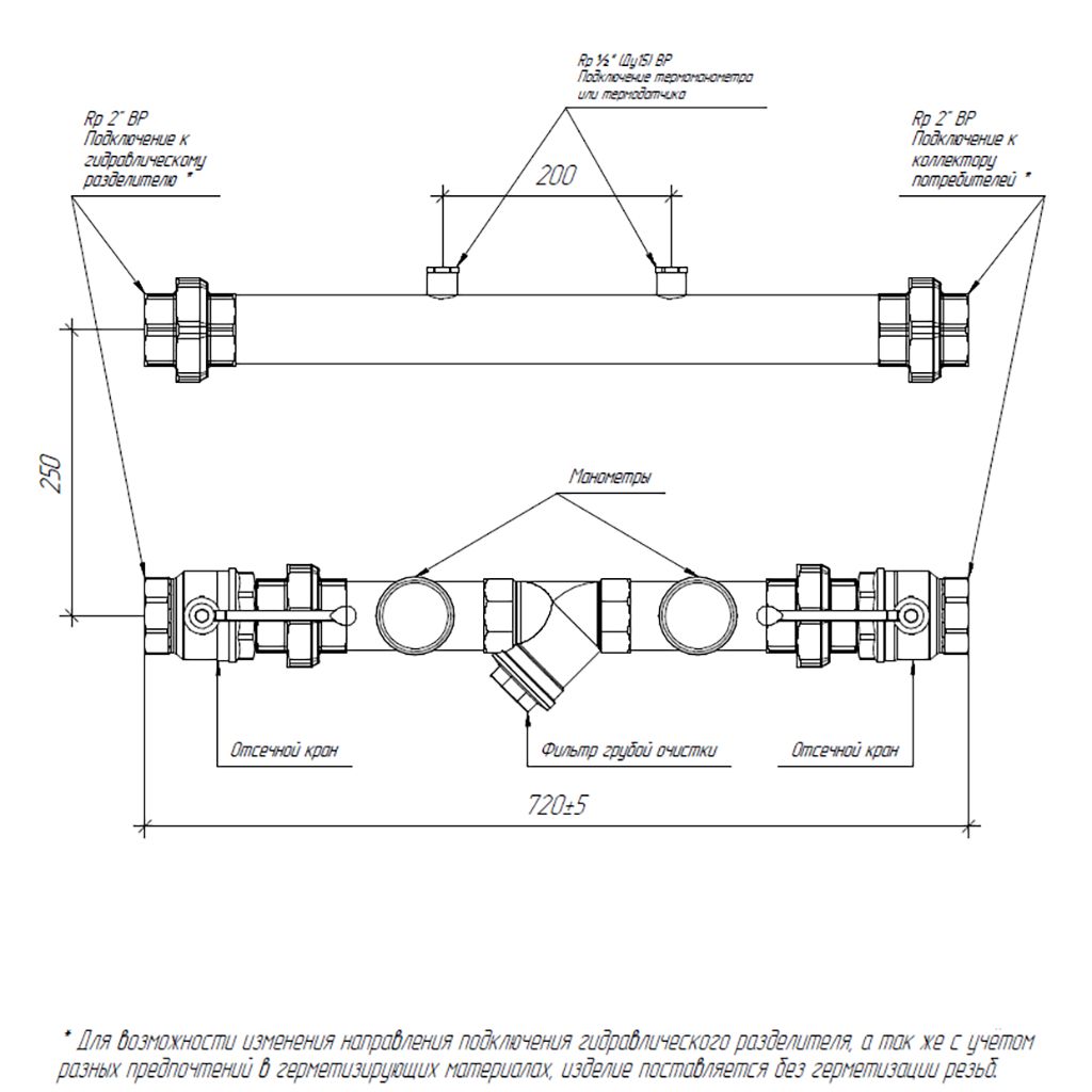 Контрольно очистительный узел GIDRUSS CCN-50 сталь, CN 50000 21