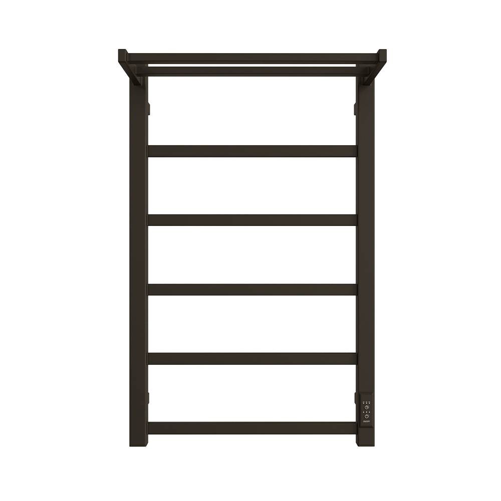 Полотенцесушитель STOUT электрический JAZZ quadro 80*50 Черный матовый с полкой, SHQ-J2QQ-F08050