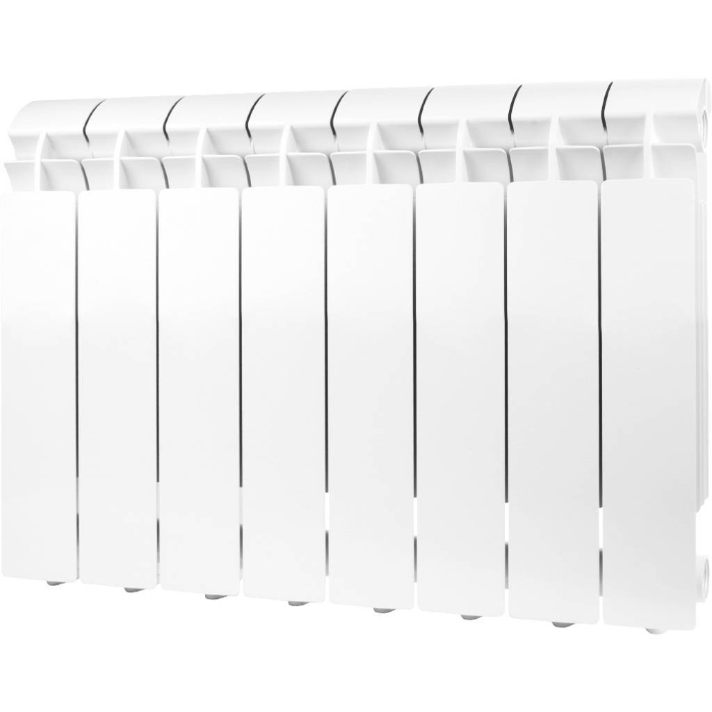 Радиатор алюминиевый Global VOX- R 350 8 секций боковое подключение (белый RAL 9010), VX03501008