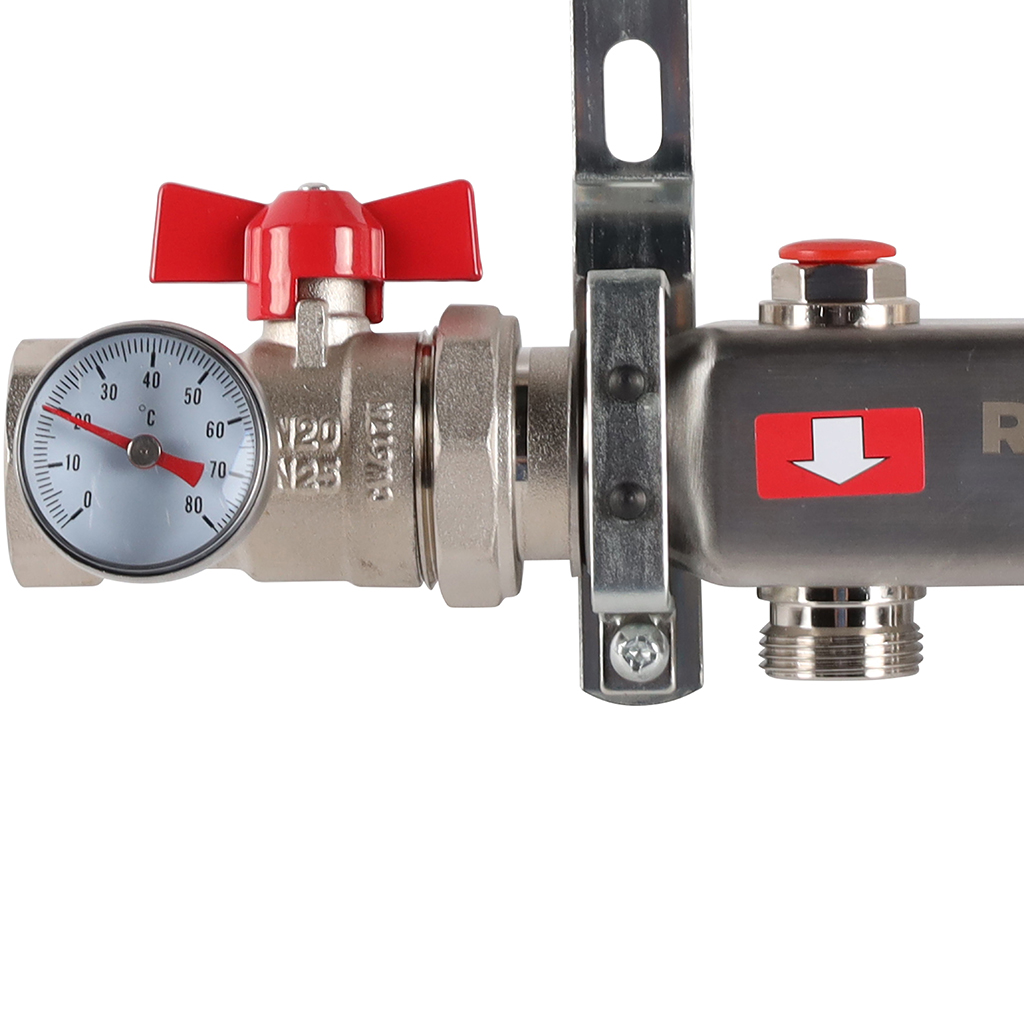 Коллектор из нержавеющей стали в сборе без расходомеров ROMMER 3 выхода, RMS-3210-000003