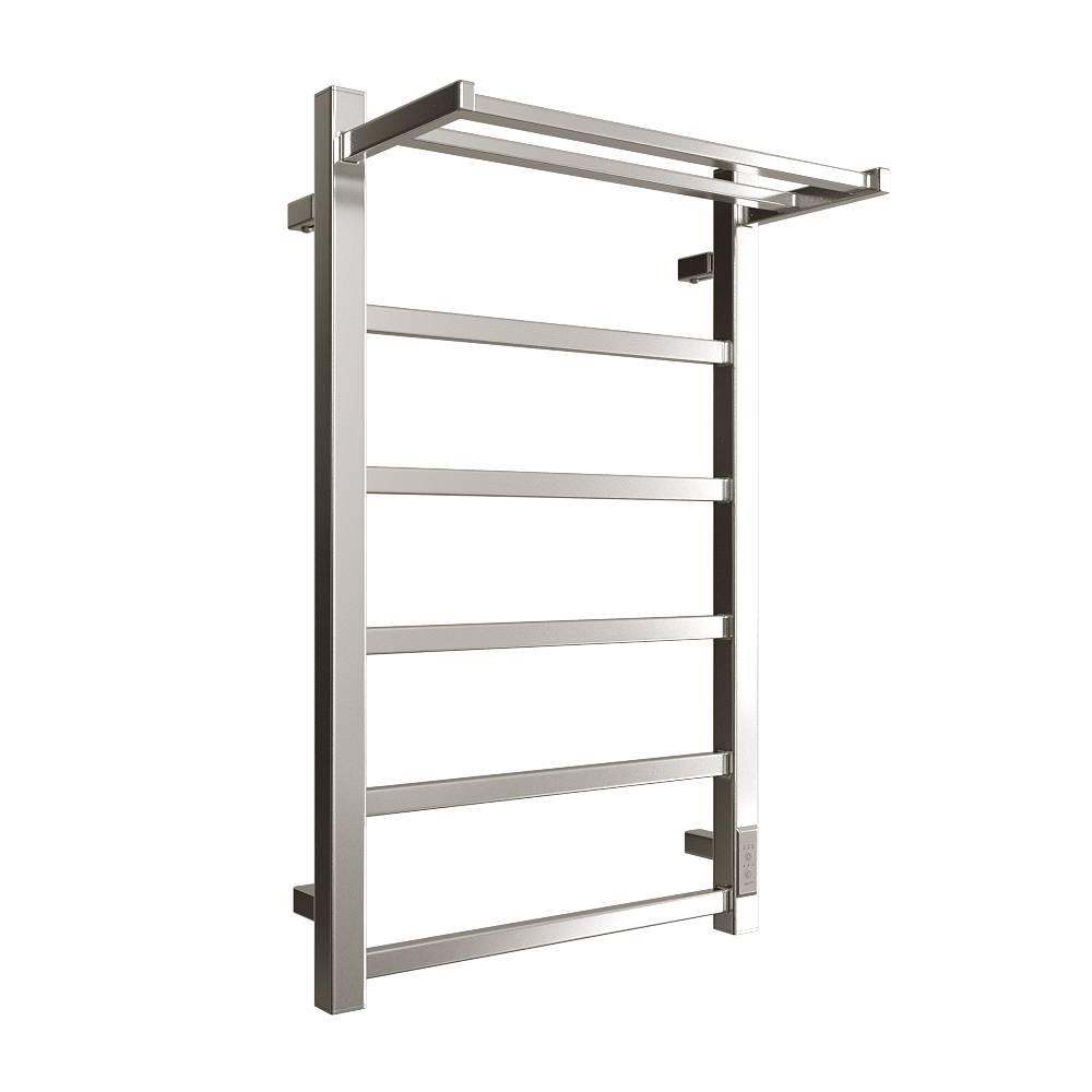 Полотенцесушитель STOUT электрический JAZZ quadro 80*50 Полированный с полкой, SHQ-J1QQ-F08050