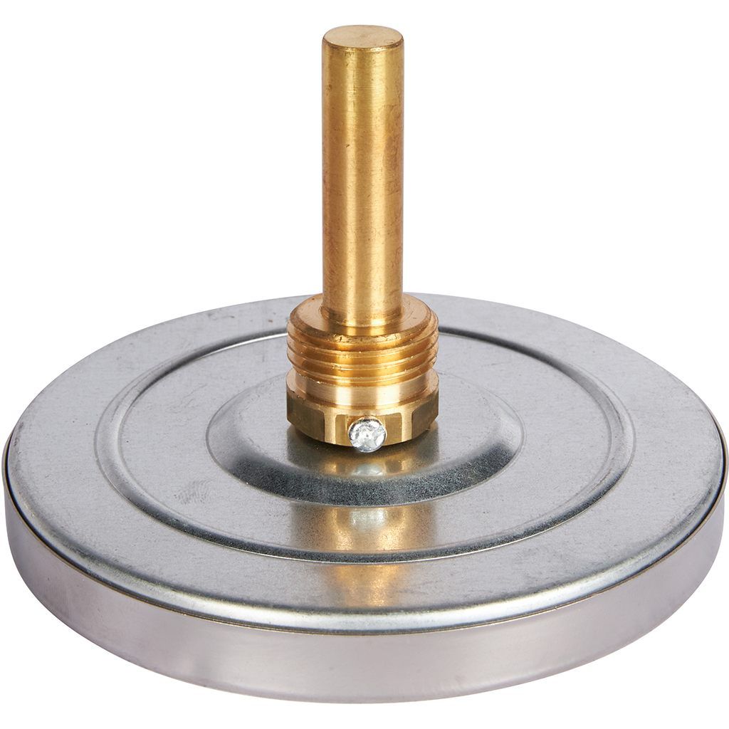 Термометр биметаллический ROMMER 100 мм 120 градусов с погружной гильзой 50 мм 1/2