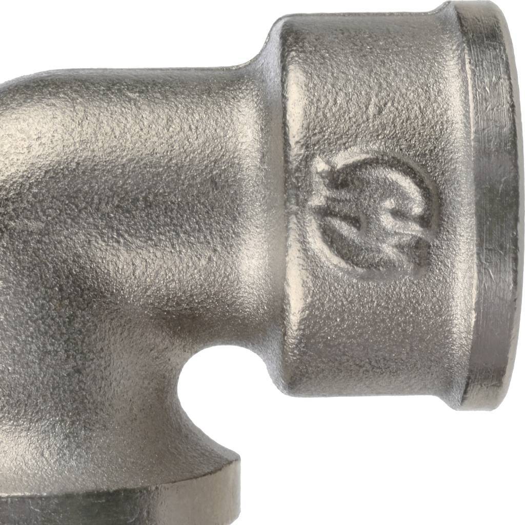 Угольник STOUT с упором НВ никелированный 1/2, SFT-0016-000012