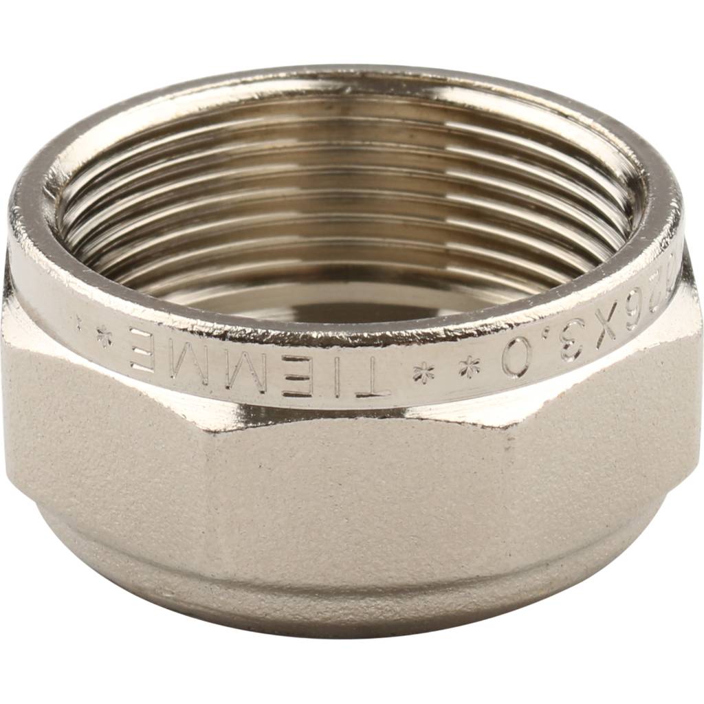 Угольник TIEMME с наружной резьбой (26х3.0х3/4) для металлопластиковых труб винтовой, 1600050