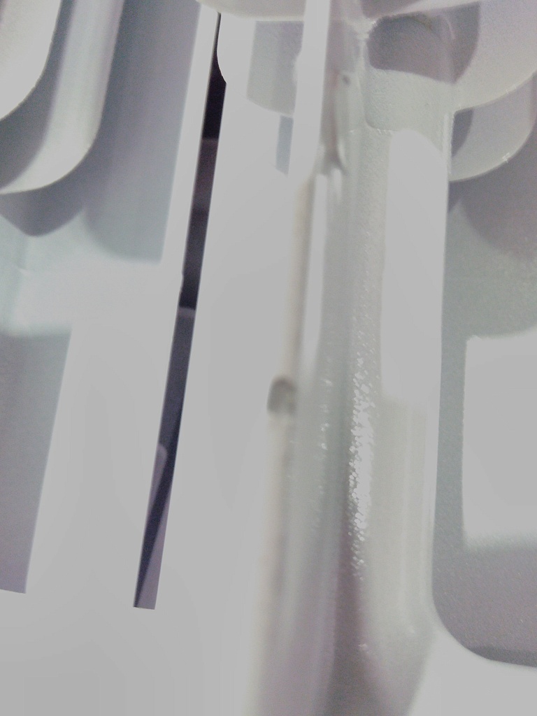 Уцененный товар (сколы краски, замятие ламели): Радиатор биметаллический ROMMER Profi BM 350 12 секций боковое подключение (BI350-80-80-130) (RAL9016), RBM-1210-035012