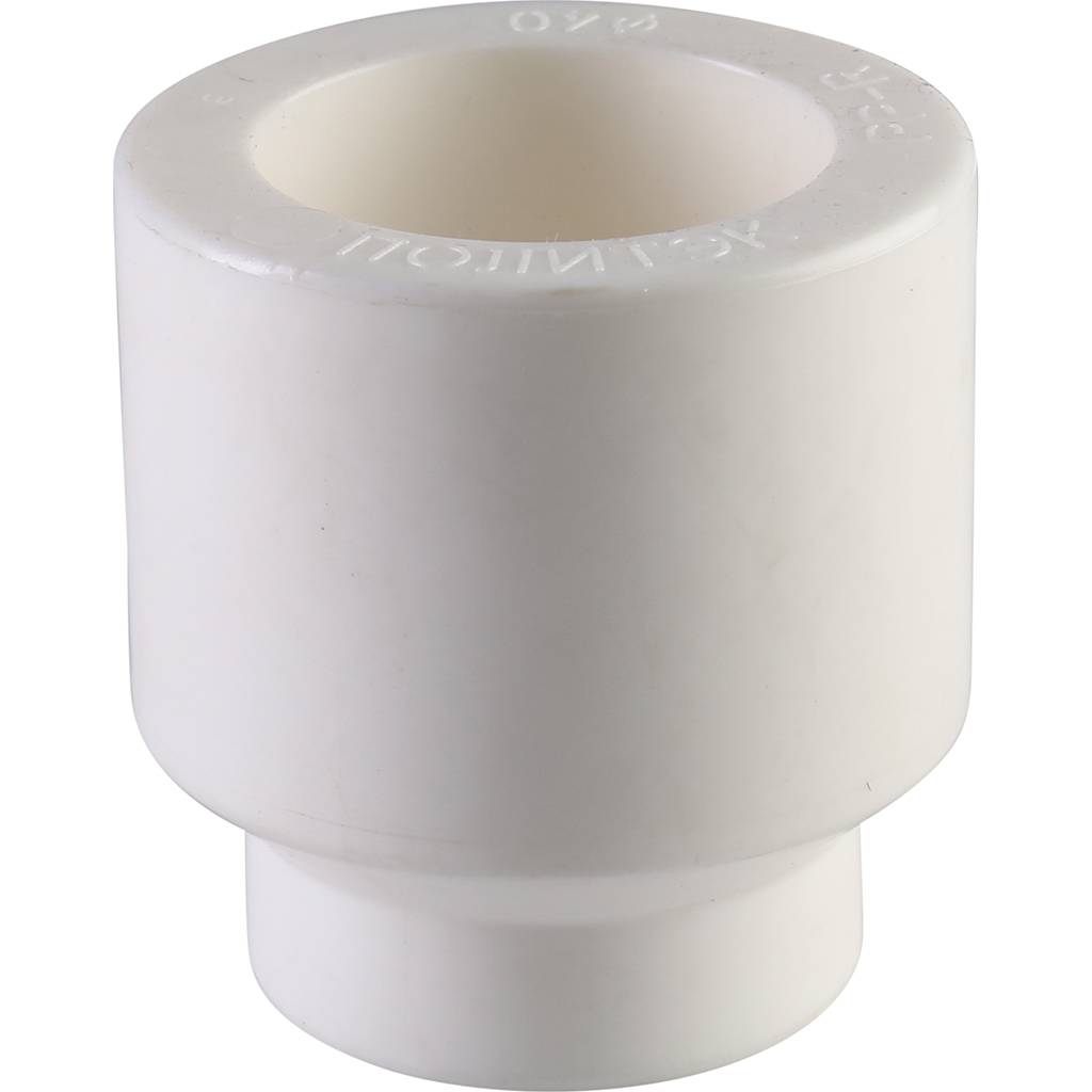 Муфта переходная внутр./наруж. Политэк 40х20 для полипропиленовых труб под сварку (цвет белый), 9200004020