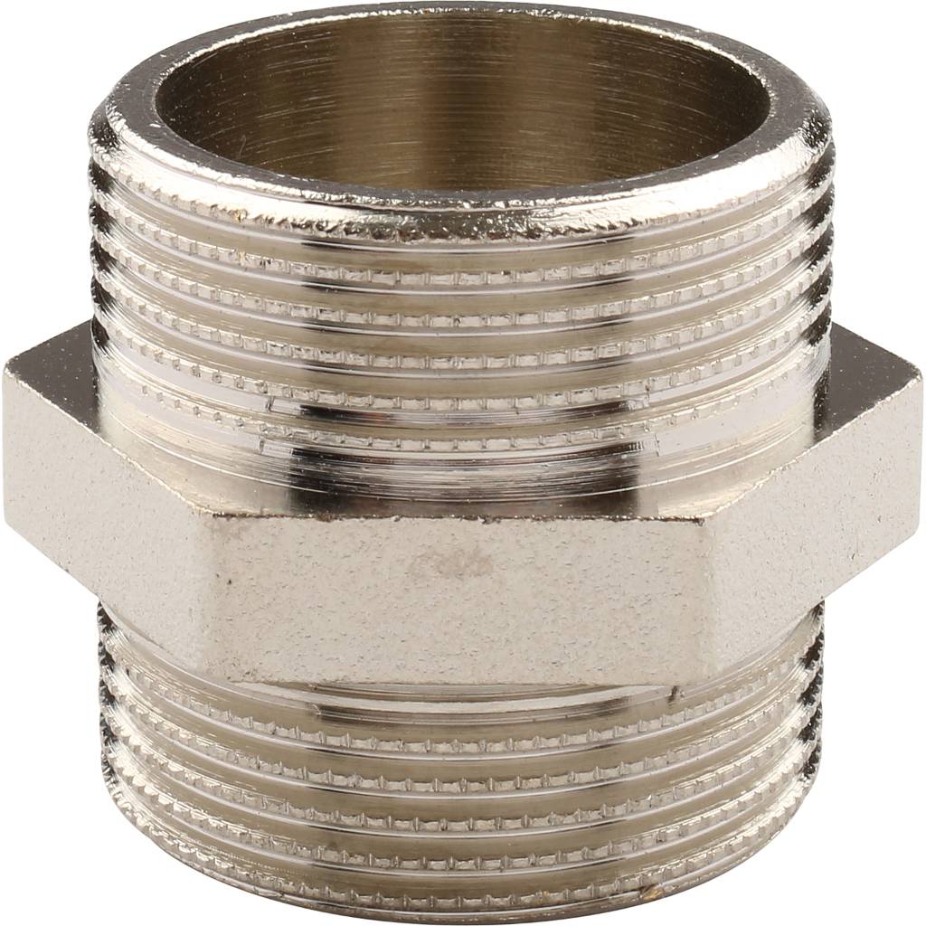 Ниппель HH TIEMME никелированный 1 1/4х1 1/4 для стальных труб резьбовой, 1500207