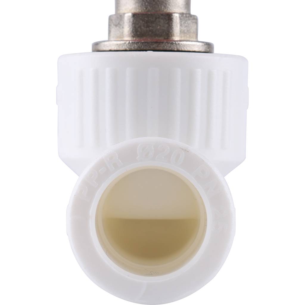 Вентиль Kalde d=20 для полипропиленовых труб под сварку (цвет белый), 3242-vlf-200000