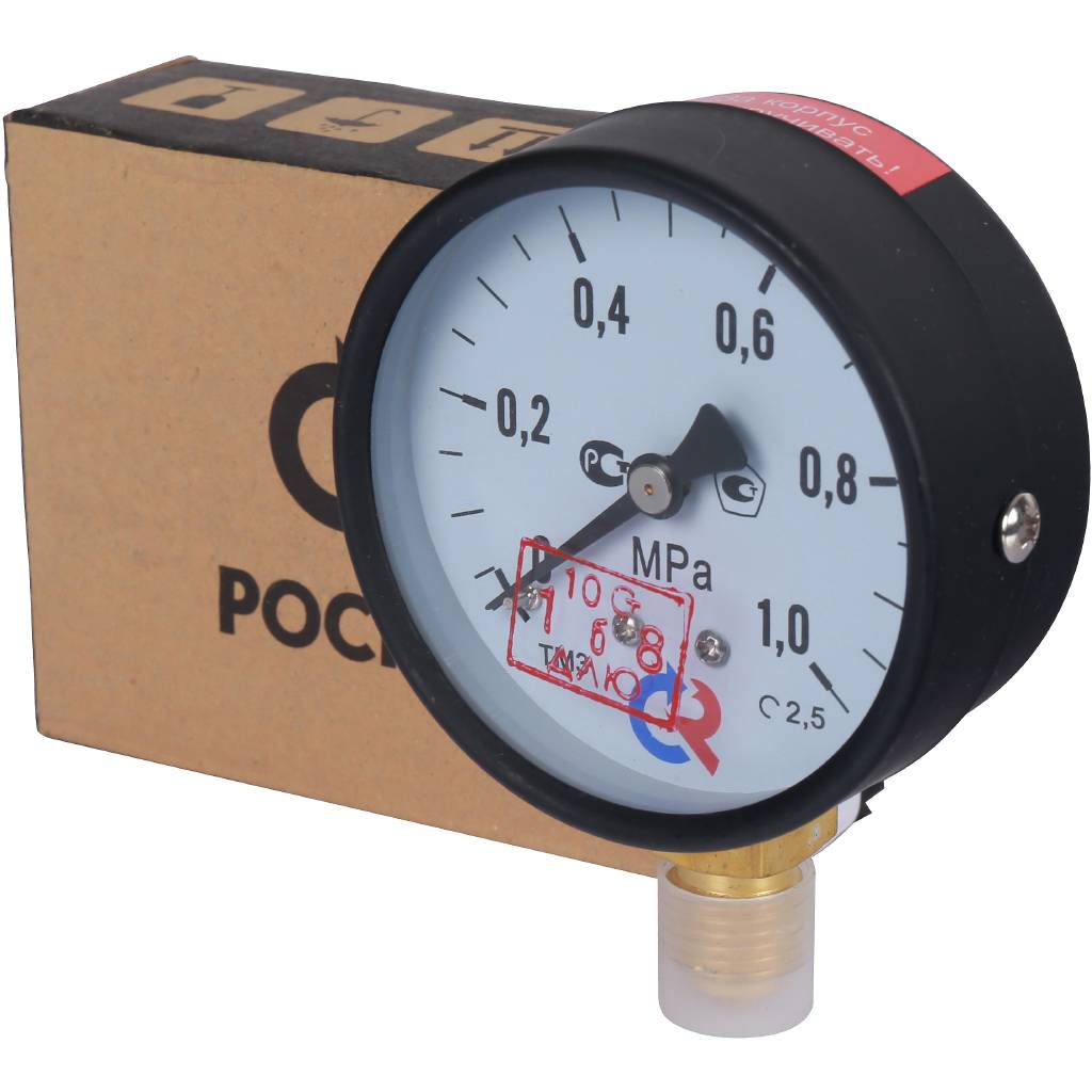 Манометр общетехнический РОСМА 63 мм 150 градусов 1/4 давление 1 МРа радиальное присоединение ТМ-310Р