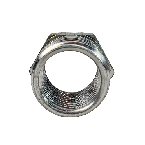 Футорка, латунь, наружная/внутренняя резьба 1/2х3/8, никель, РТП