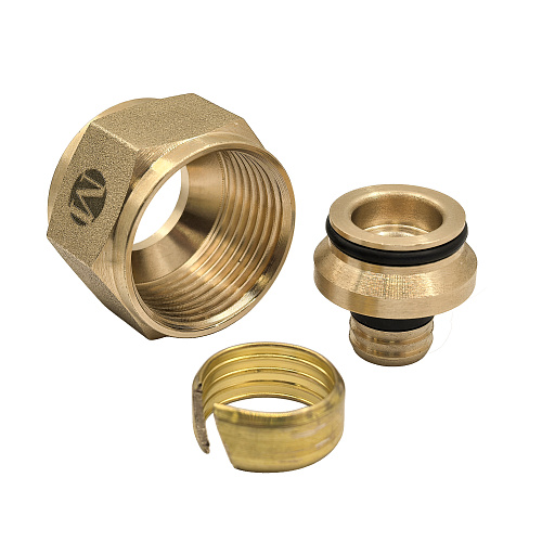 Соединитель евроконус универсальный в т.ч. для металлопластиковых труб латунь 3/4х16(2,0),RTP