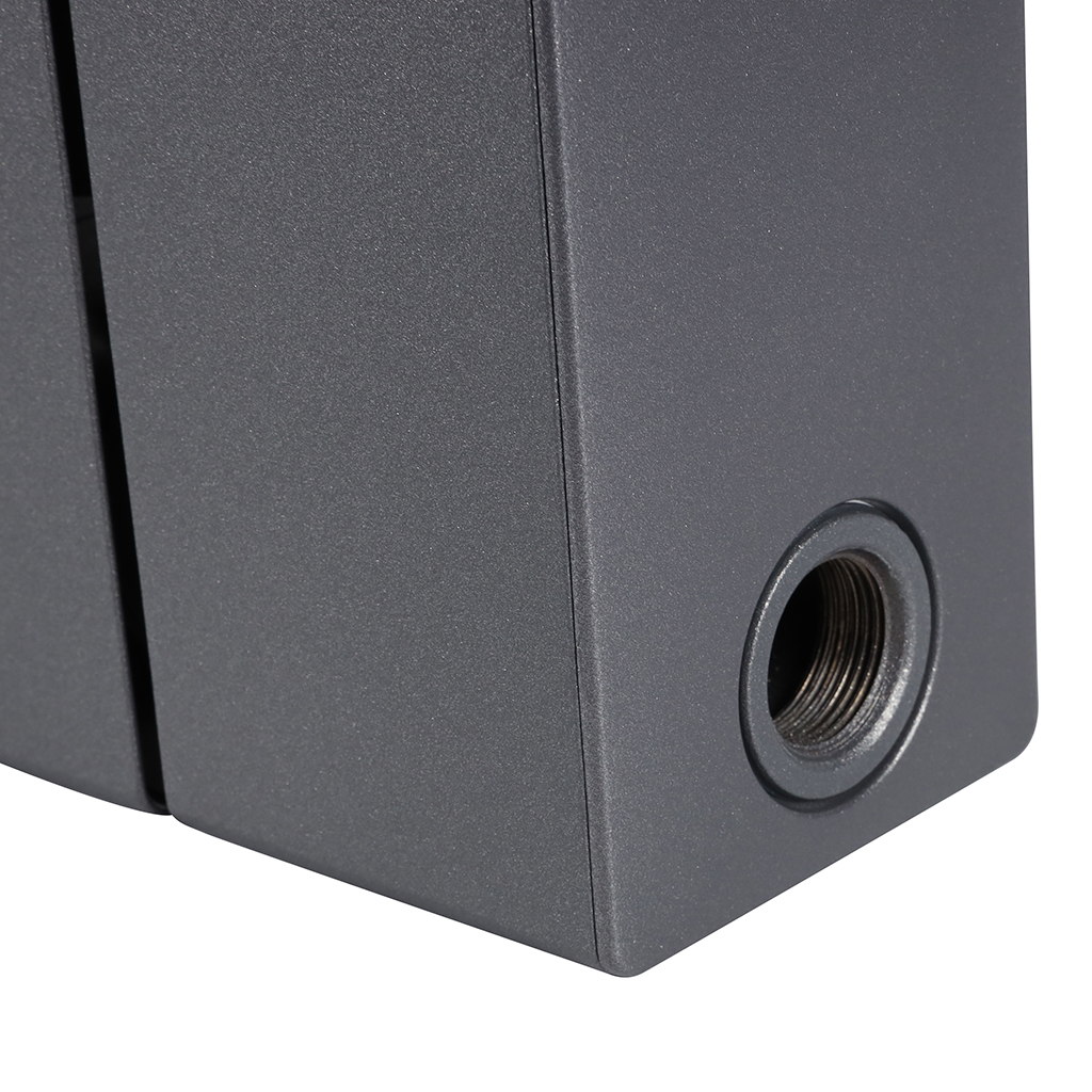 Радиатор биметаллический RIFAR SUPReMO 350 6 секций боковое подключение (ТИТАН), 4RS35-6-TI