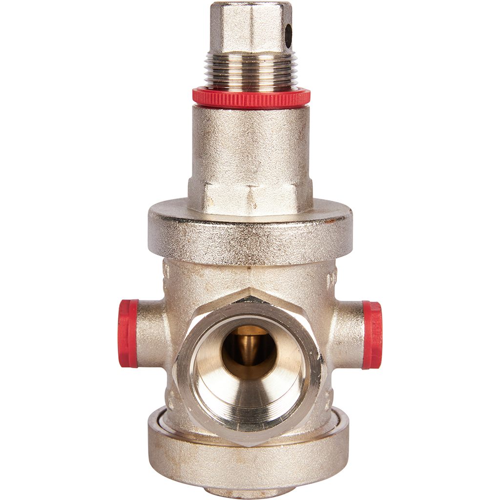 Редуктор давления ROMMER PN25 вн/вн 3/4  с выходом под манометр, RVS-0008-000020