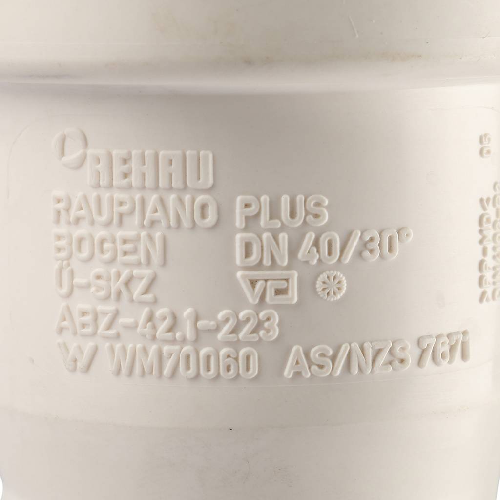 Отвод РЕХАУ RAUPIANO PLUS 40 на 30°, 11230741001