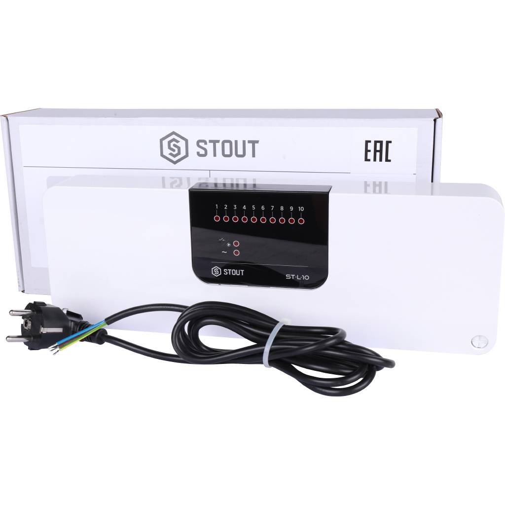 Проводной контроллер термостатических клапанов STOUT L-10, STE-0101-010000