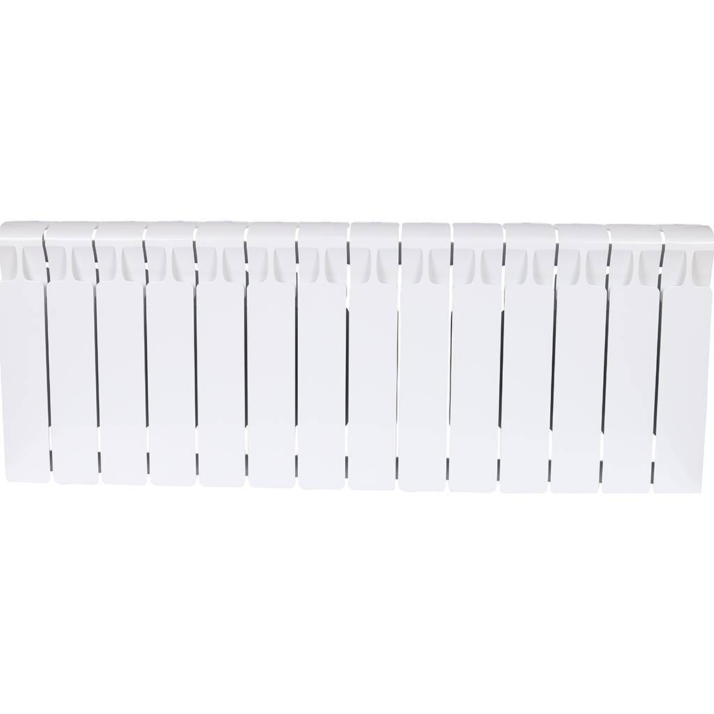 Радиатор биметаллический RIFAR MONOLIT 350 14 секций боковое подключение (белый RAL 9016), 3RM35-14