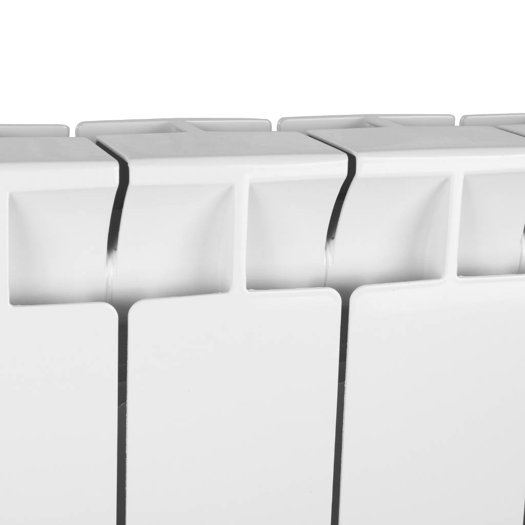 Радиатор биметаллический STOUT STYLE 500 10 секций боковое подключение (белый RAL 9010), SRB-0110-050010