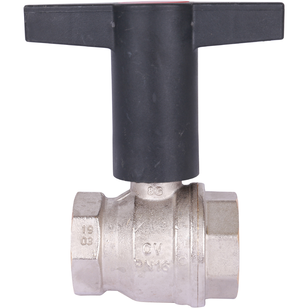 Кран шаровой OVENTROP Optibal с пласмас. маховиком ВР 1 1/4, 1077110