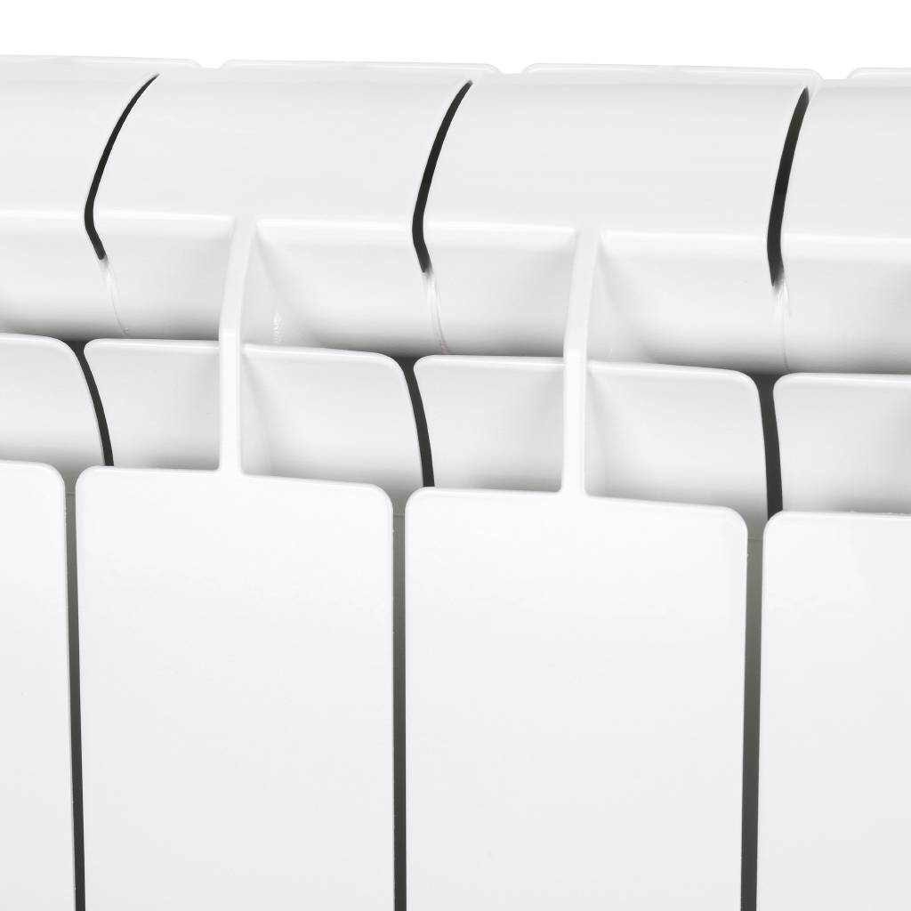 Радиатор алюминиевый Global VOX- R 500 6 секций нижнее правое подключение (белый RAL 9010), 169529