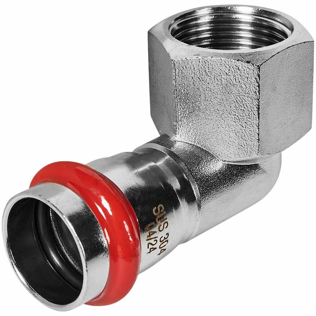 Угольник-Переходник ROMMER ВПр-ВР, 22х3/4, из нержавеющей стали прессовой, RSS-1009-002234