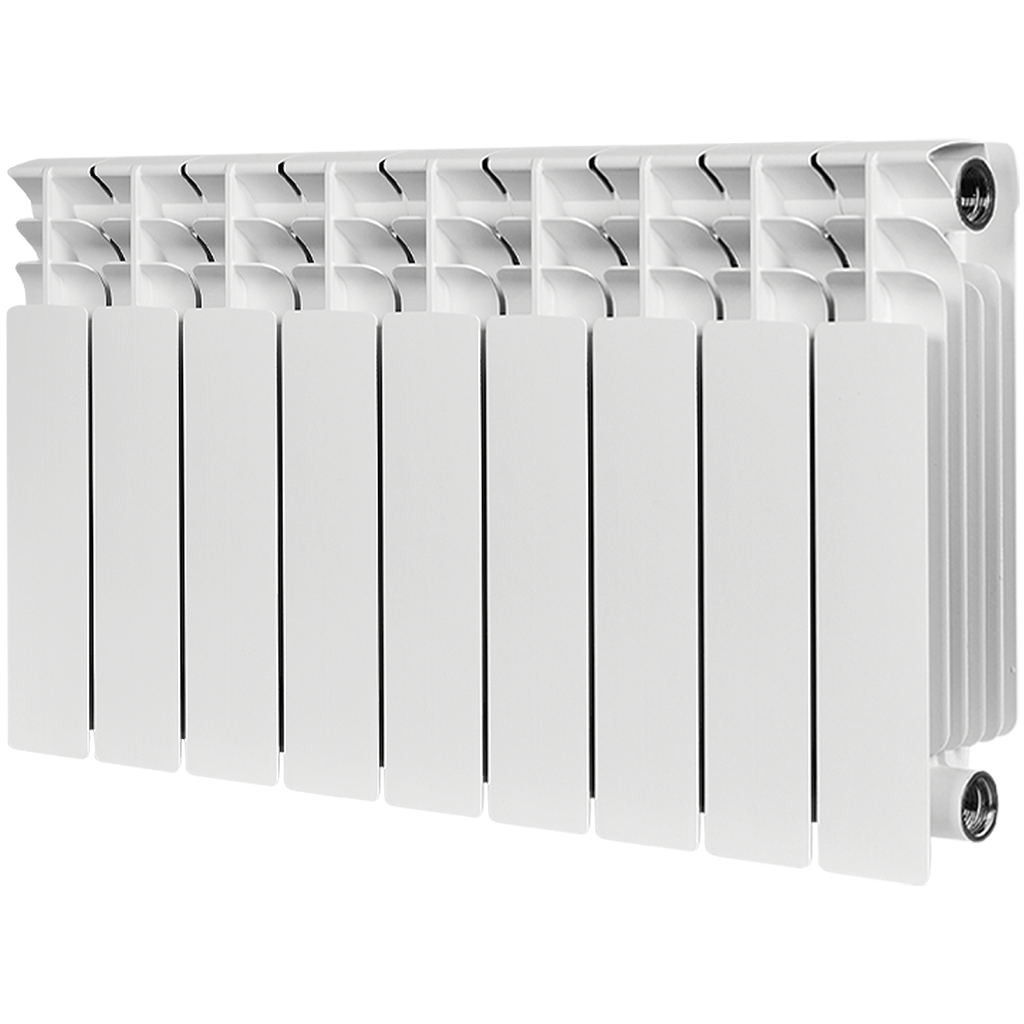 Радиатор биметаллический STOUT TITAN 350 9 секций боковое подключение (белый RAL 9016)