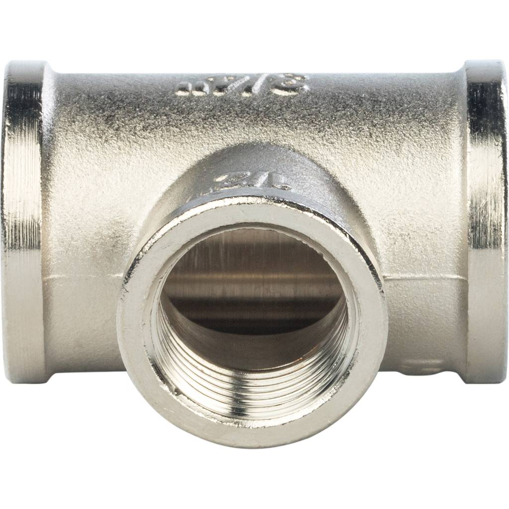 Тройник STOUT ВВ переходной никелированный 3/4X1/2X3/4, SFT-0022-341234