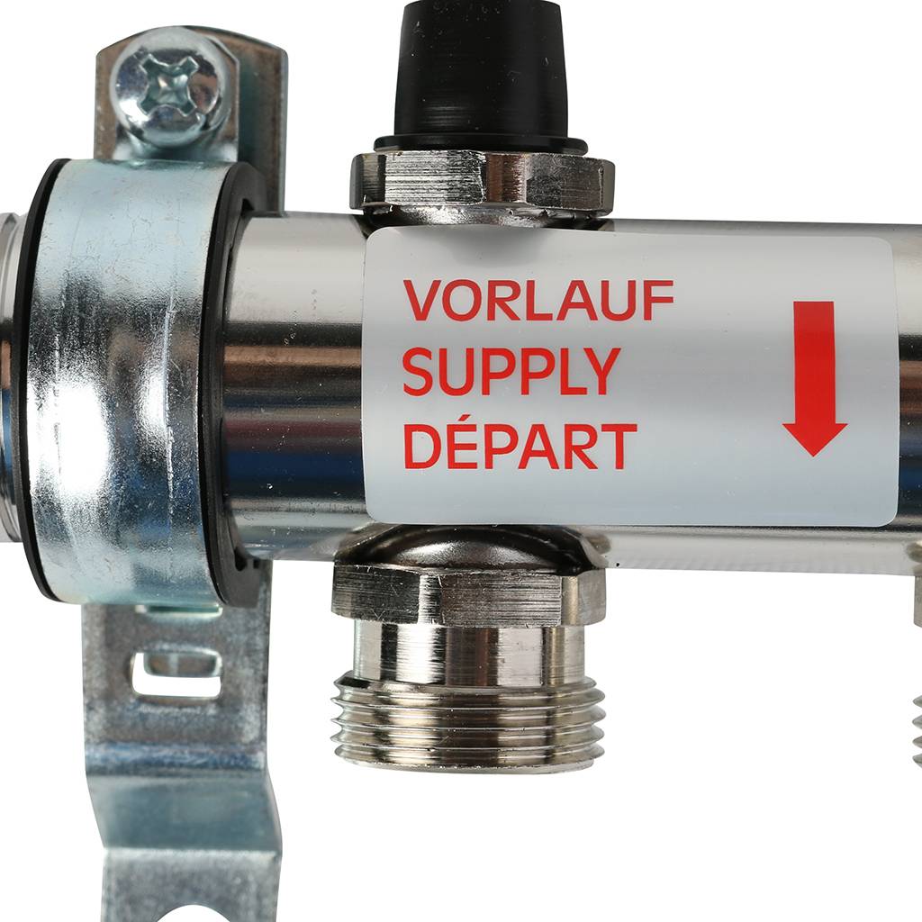 Распределительный коллектор РЕХАУ HKV на 4 контура (нерж .сталь), 12180411001