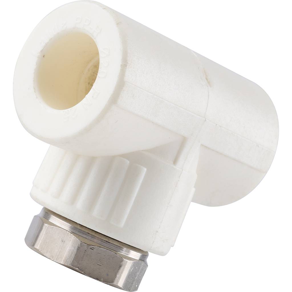 Тройник Kalde комбинированный с накидной гайкой 20х3/4, 3222-tut-200c00