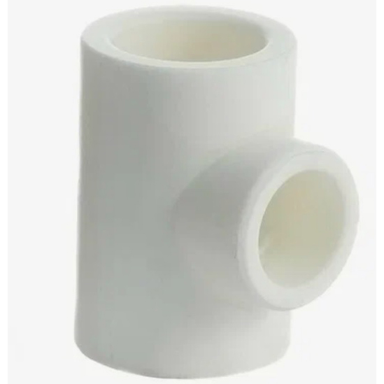 Тройник переходной Kalde 32х25х32 для полипропиленовых труб под сварку (цвет белый), R.3212-tio-322532