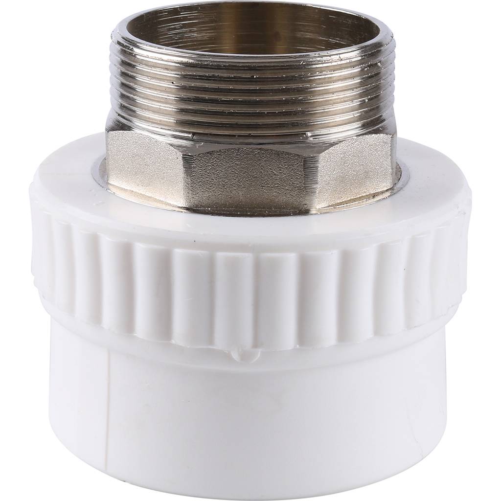 Муфта комбинированная Kalde под шестигранник (наруж. резьба, 63x2 ) для полипропиленовых труб под сварку, 3222-nmo-632006