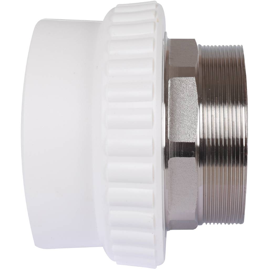 Муфта комбинированная Kalde под шестигранник (наруж. резьба, 110х4 ) для полипропиленовых труб под сварку