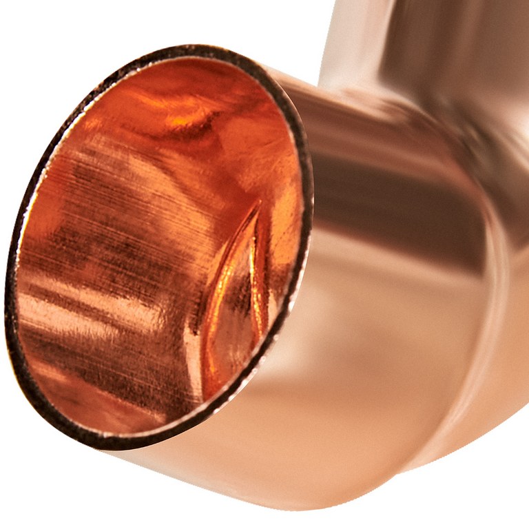 Угол JINTIAN 90° ВП-ВП 15  из меди под пайку, JT-1509015