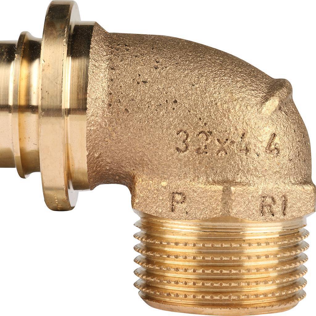 Угольник-РЕХАУ RAUTITAN переходник с наружной резьбой 32-R 1 RX+ для труб из сшитого полиэтилена аксиальный, 14563521001