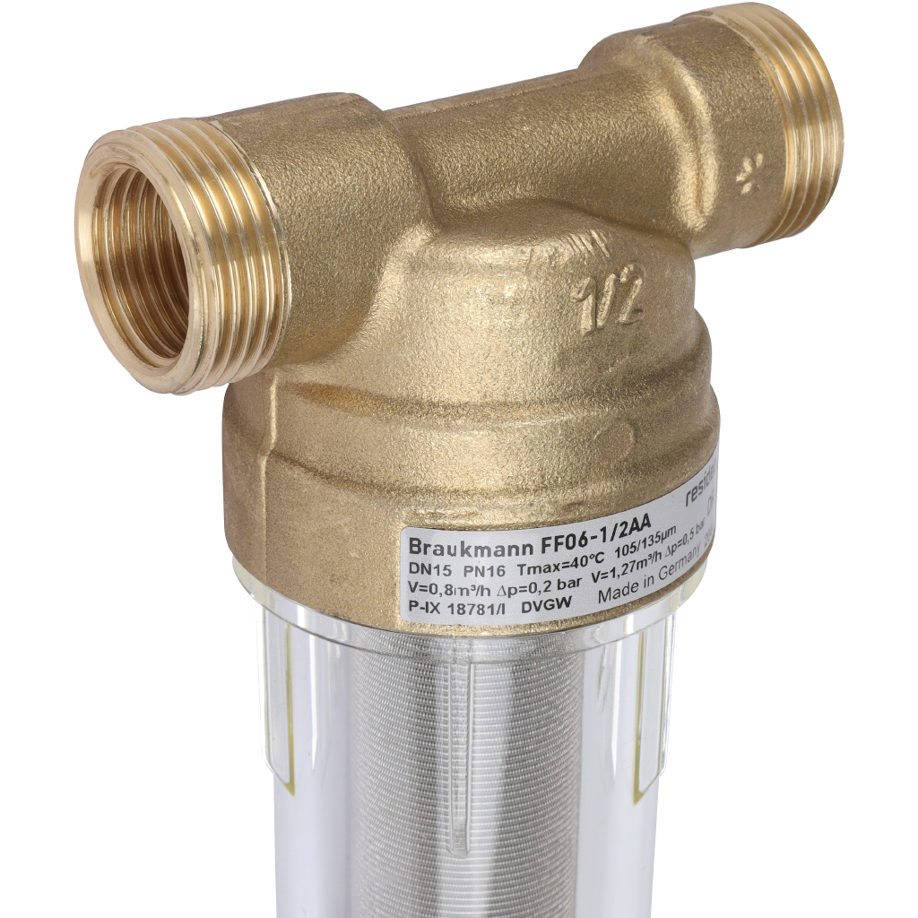 Honeywell (Resideo Braukmann) на холодную воду, 100 мкм, 1/2, FF06-1/2AA