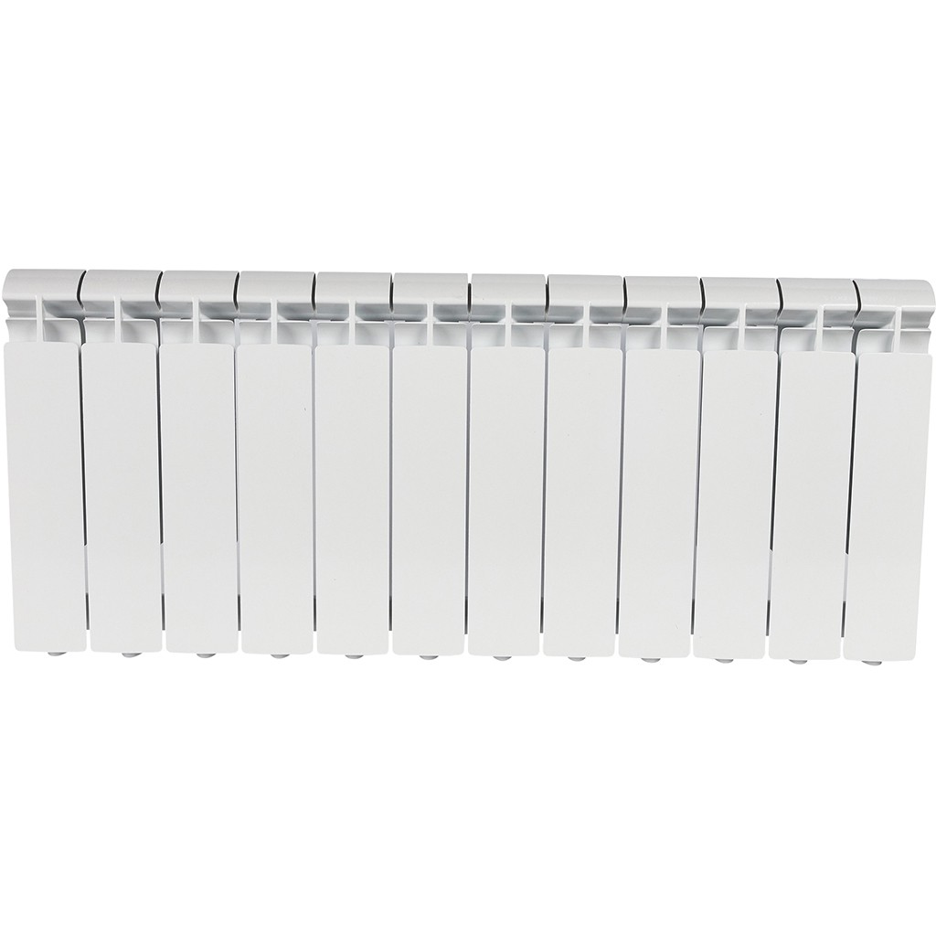 Радиатор алюминиевый STOUT ALPHA 350 12 секций боковое подключение (белый RAL 9016), SRA-2310-035012