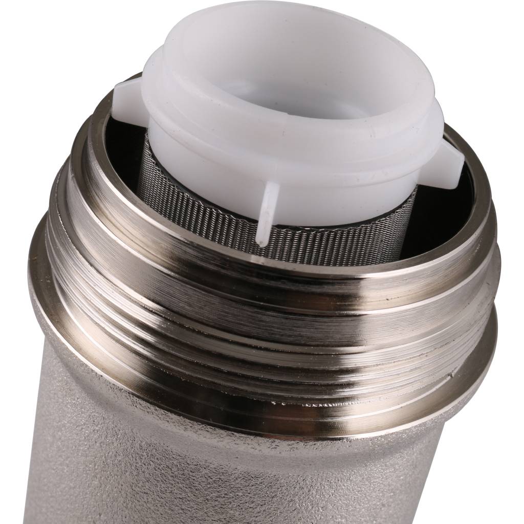 Фильтр с манометром TIEMME 1/2 со сгонами, с латунной колбой, промывной, 3130001