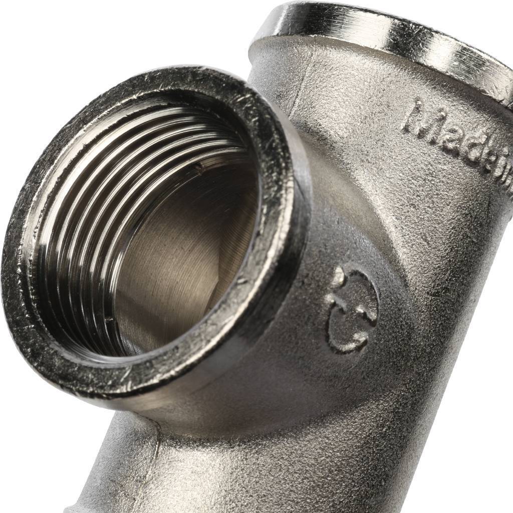 Тройник STOUT ВВ никелированный 3/4, SFT-0020-000034