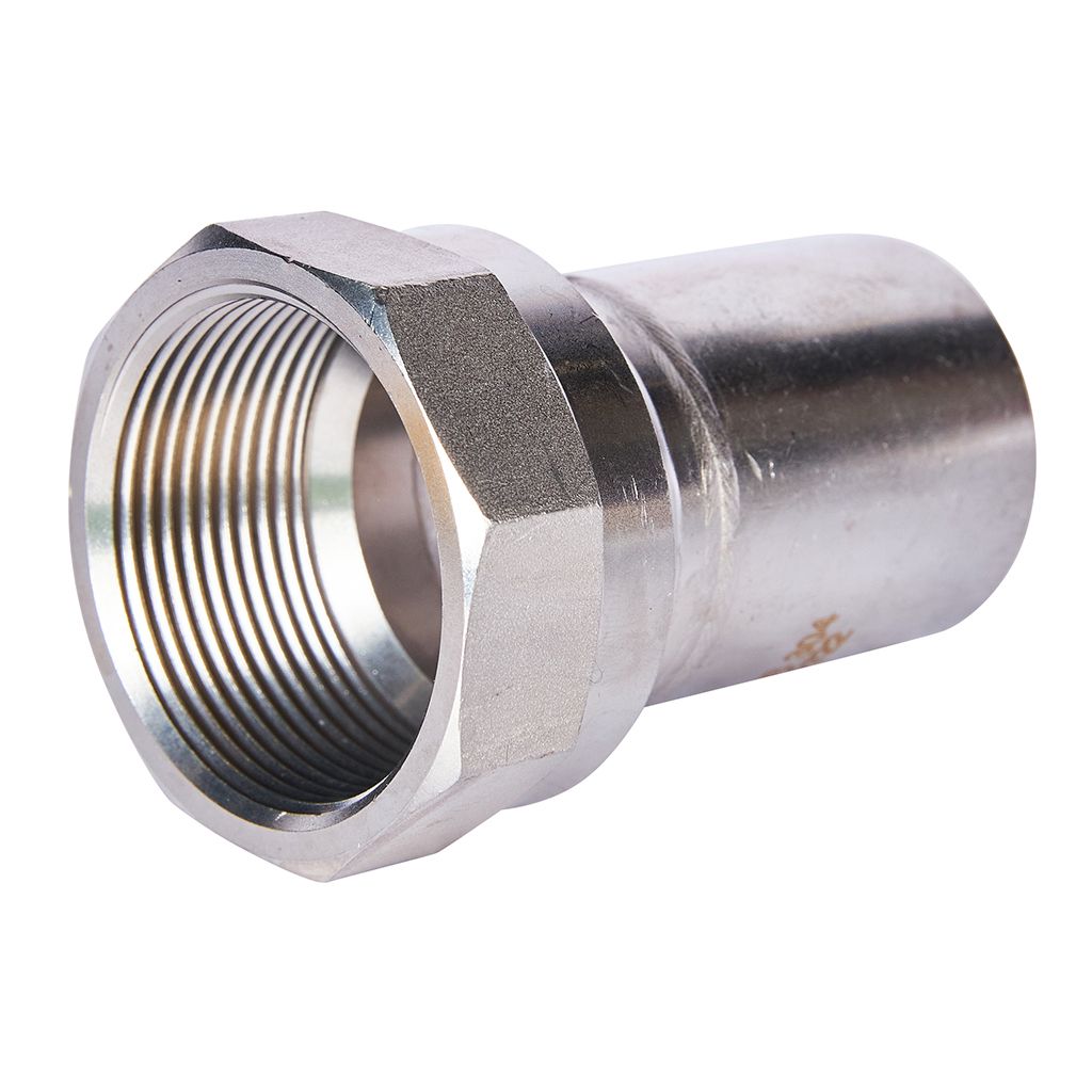 Вставка переходная НПр-ВР ROMMER 42х1 1/2 из нержавеющей стали прессовой, RSS-0023-042112