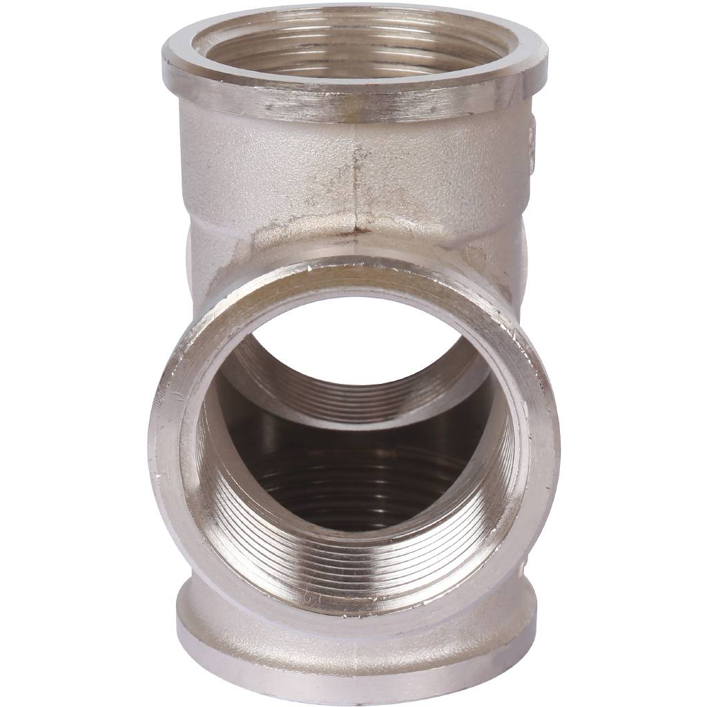 Крестовина TIEMME никелированная ВВ 1 1/4 для стальных труб резьбовой, 1500475