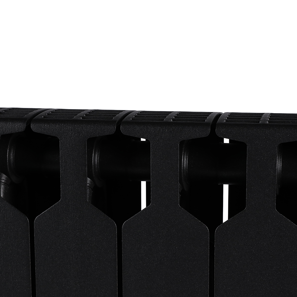 Радиатор биметаллический RIFAR SUPReMO VENTIL 500 SVR 10 секций нижнее правое подключение (Цвет АНТРАЦИТ), 4RS50.VR-10-AN