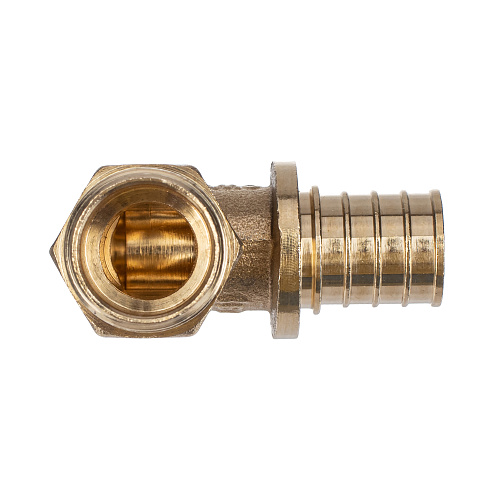 Угольник аксиальный, латунь, наружная резьба,20х1/2, желтый, RTP