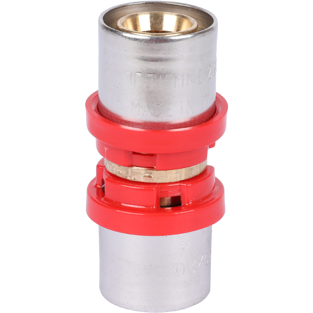 Муфта TIEMME 20x20 для металлопластиковых труб прессовой, 1650022