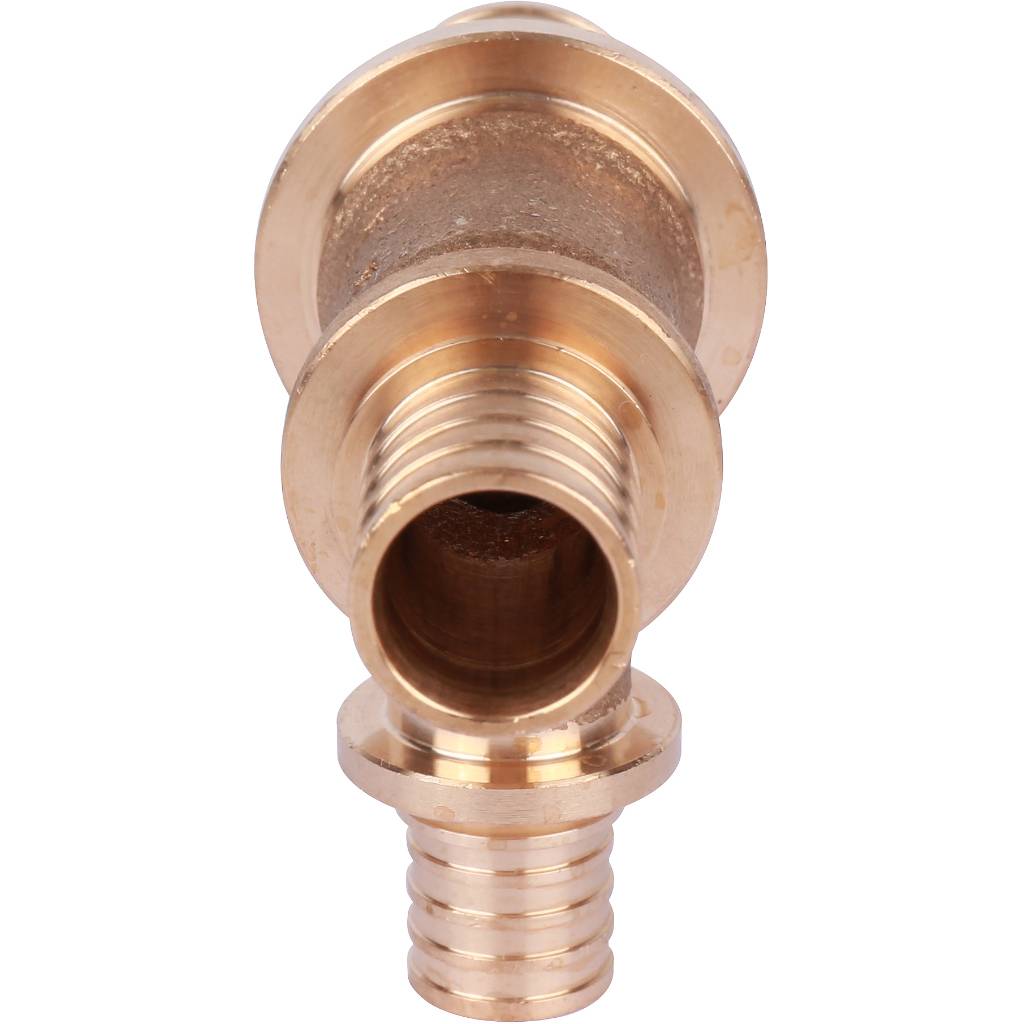 Тройник РЕХАУ RAUTITAN PLATINUM с уменьшенным боковым и торцевым проходами 25-16-20 RX для труб из сшитого полиэтилена аксиальный