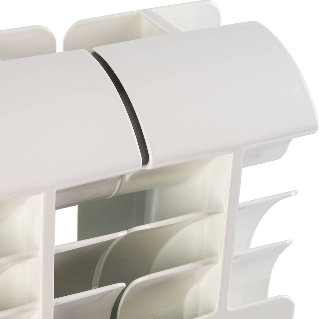 Радиатор алюминиевый Global ISEO 350 4 секции боковое подключение (белый RAL 9010), IS035004