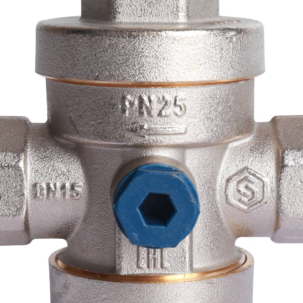 STOUT  Редуктор давления PN25 вн/вн 1/2  с выходом под манометр, SVS-1008-000015