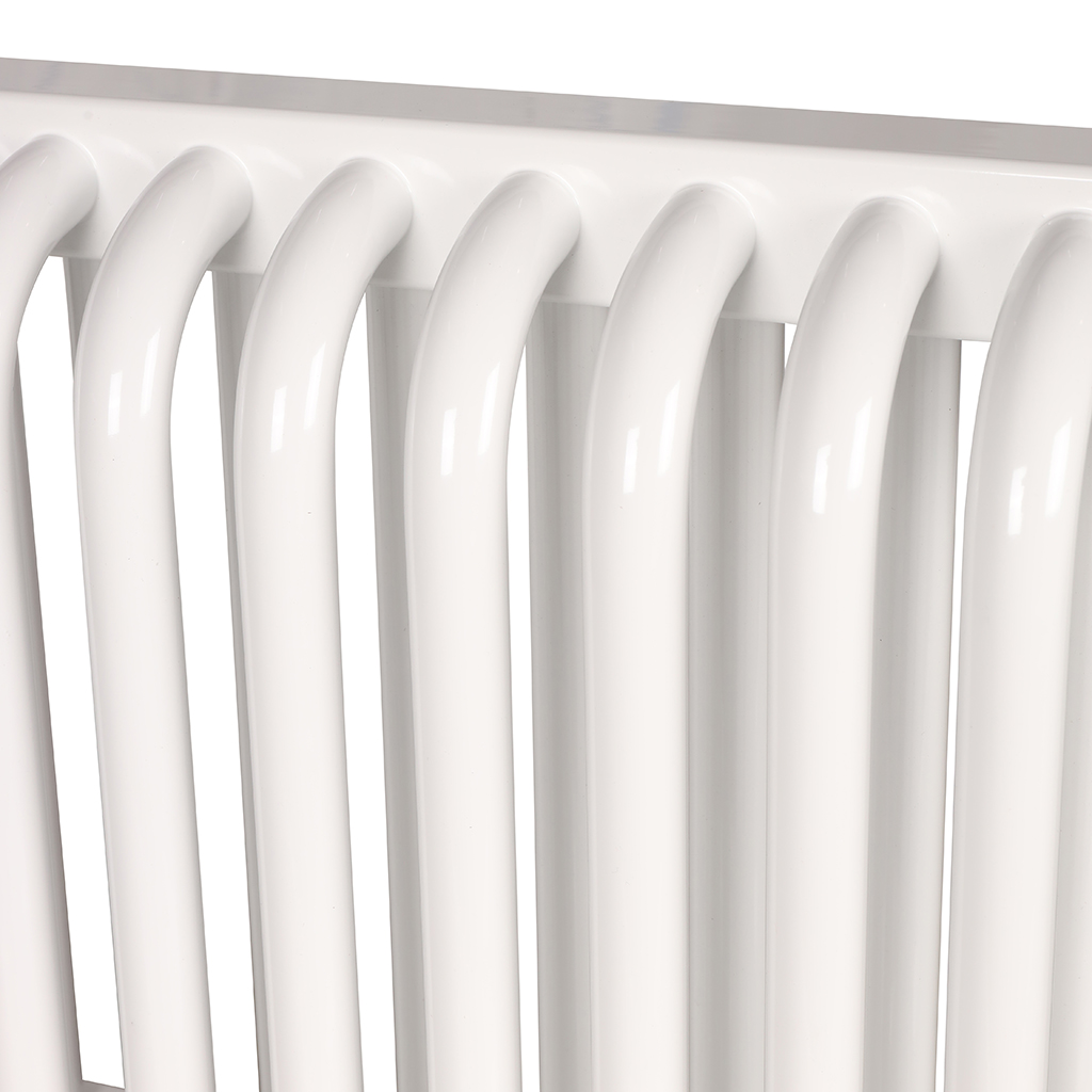 2-х трубчатый стальной радиатор ROMMER RST 2030/14 секций боковое подключение RAL9016, RST-203014-010